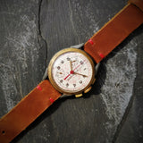 Men's CIMIER SPORT Vintage Chronograph Watch // 1950s 1960s Mechanical Swiss Watch // Rare Watch // Hand Crafted 100% Leather Strap