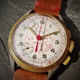 Men's CIMIER SPORT Vintage Chronograph Watch // 1950s 1960s Mechanical Swiss Watch // Rare Watch // Hand Crafted 100% Leather Strap
