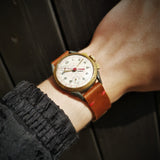 Men's CIMIER SPORT Vintage Chronograph Watch // 1950s 1960s Mechanical Swiss Watch // Rare Watch // Hand Crafted 100% Leather Strap
