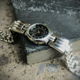 Vintage Women's Giani-Giorgio Chrome Plated Quartz Watch