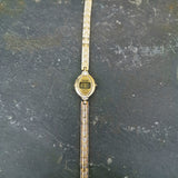 Vintage Women's Digital LCD Gold Watch - By Camelot